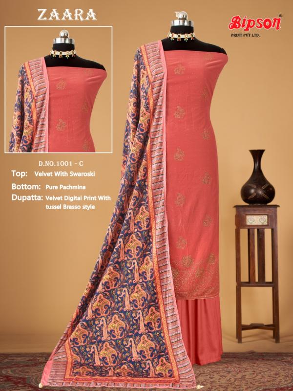 Bipson Zaara 1001 Pashmina Dress Material Collection